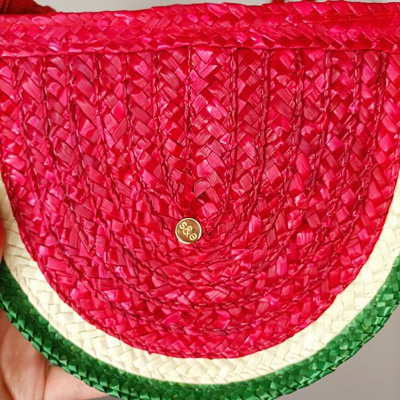 Super cute S & E watermelon rattan bag - Picture 4 of 6